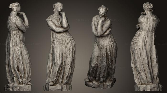 Statues antique and historical (Pnlope sur socle, STKA_1245) 3D models for cnc